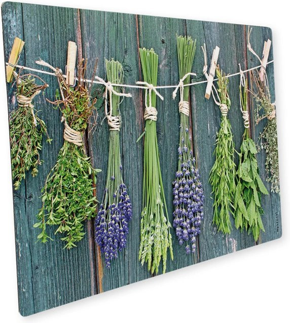 Myspotti Mini-Spritzschutzplatte Kräuter der Provence, Multicolor, B: 59 cm, T: 41 cm - Bild 1