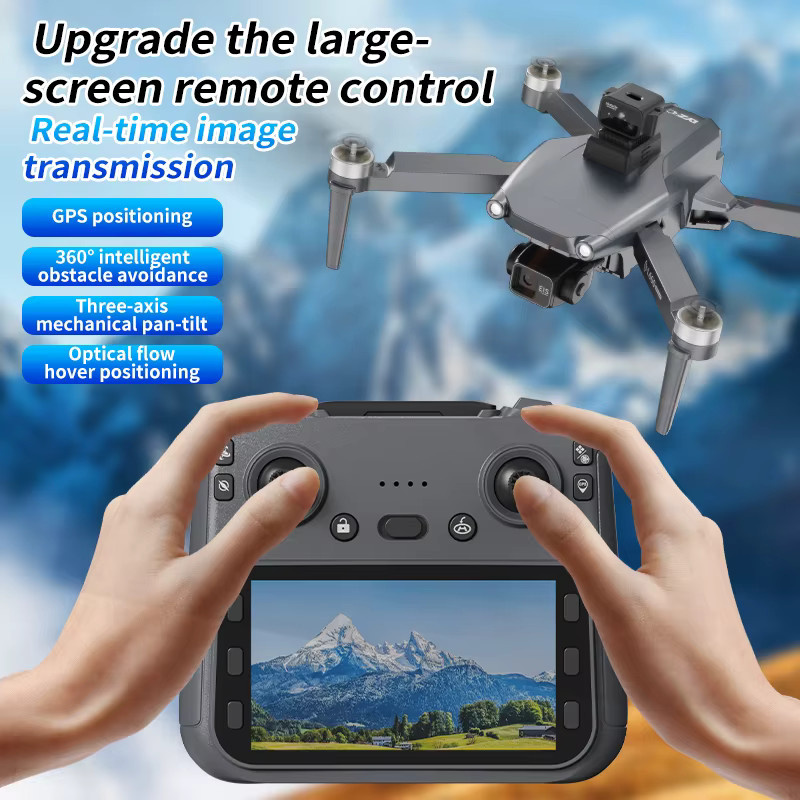 WDSZKMYF L600 Pro MAX Drohne mit 4K HD Kamera, 3-Achsen Gimbal, GPS und Hindernisvermeidung, Grau - Bild 2