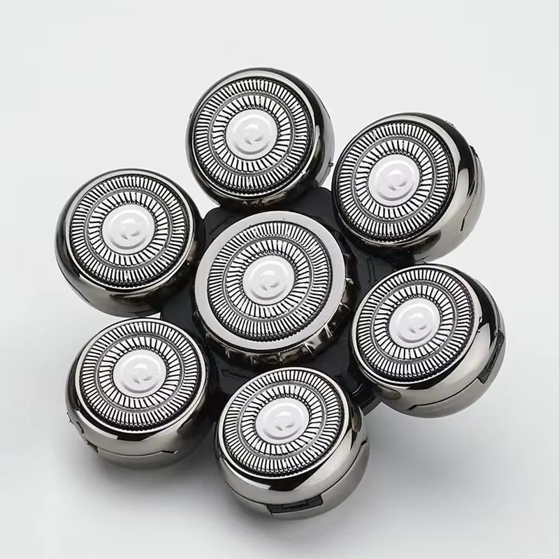 Kemei Ersatz-Scherköpfe 7-Klingen, Silber, für Herren - Bild 2