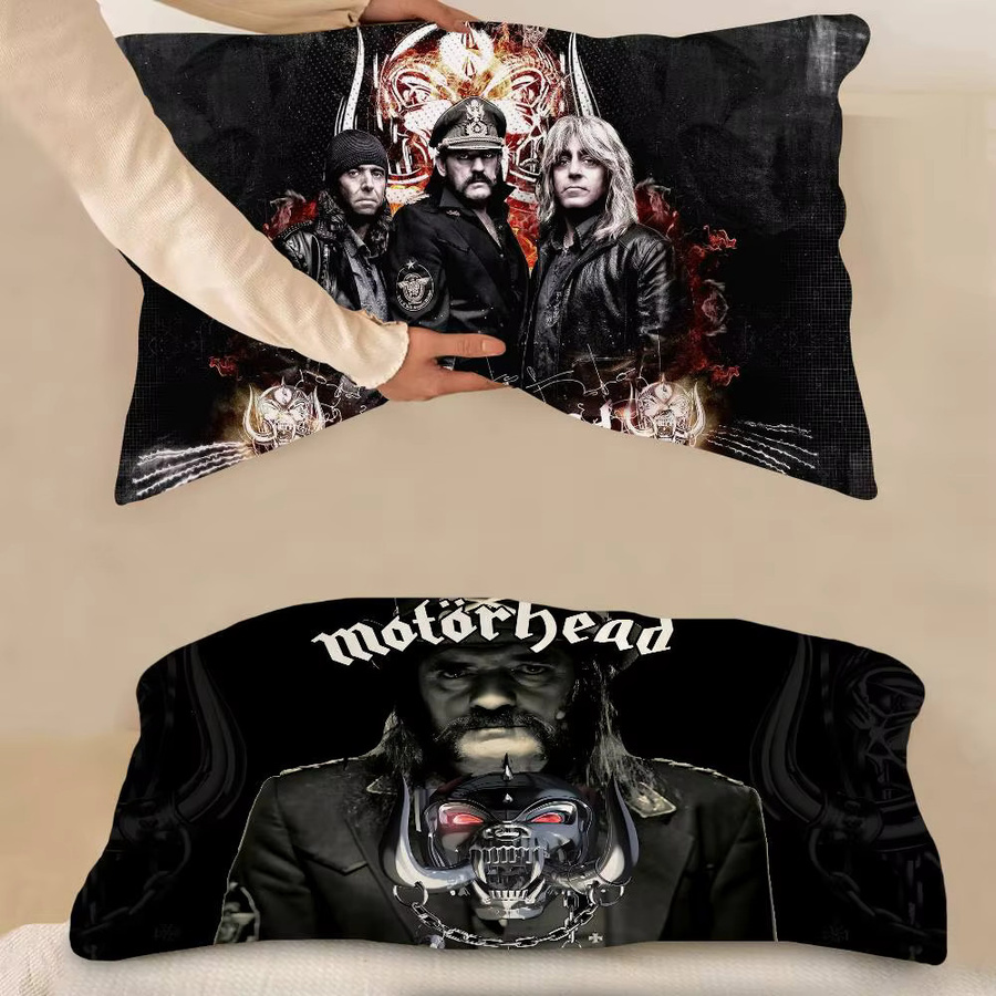 M-Motorhead Kissenbezug Heavy-Metal-Design aus Polyester in Schwarz, rechteckig - Bild 2