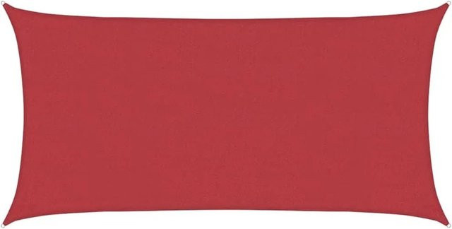 vidaXL Sonnensegel aus HDPE in Rot, Rechteckig, 2 x 4 m - Bild 1