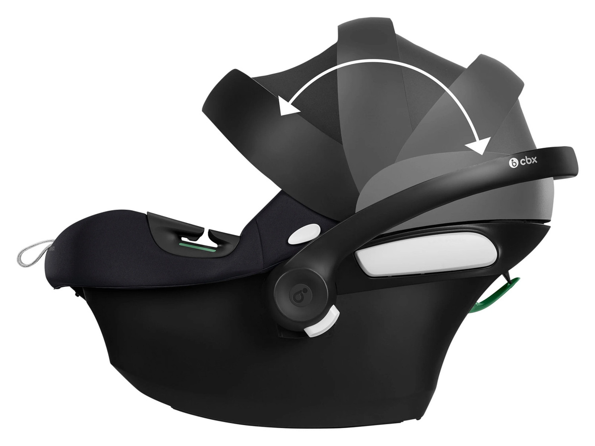 Cybex Aton B2 i-Size Babyschale mit Isofix und Stützfuß in Schwarz - Bild 4