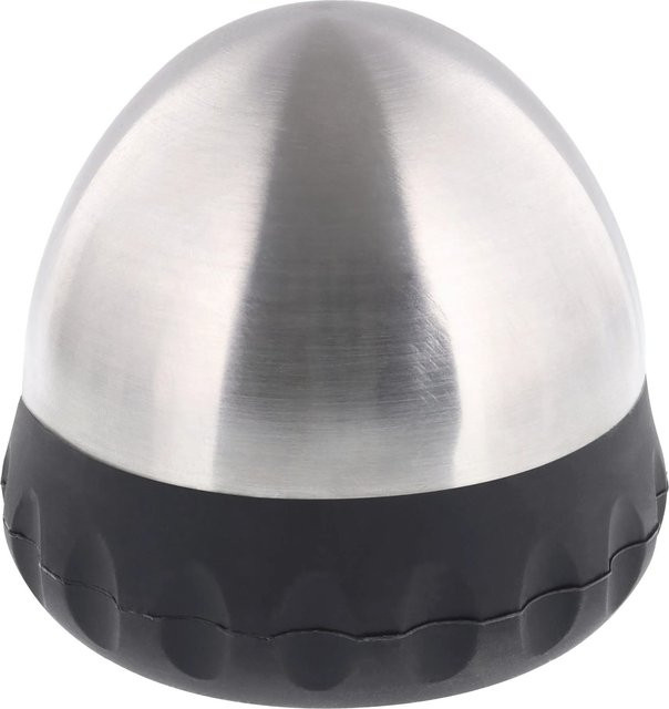 Wagner Bodentürstopper in Edelstahl-Optik, silber, freistehend, Durchmesser: 93 mm, Höhe: 75 mm - Bild 1
