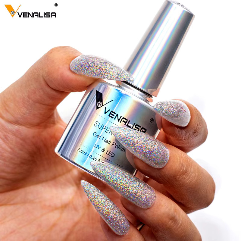 Venalisa Super Laser Nagelgel, 7,5 ml, Glitzer Effekt, Schimmernd - Bild 4