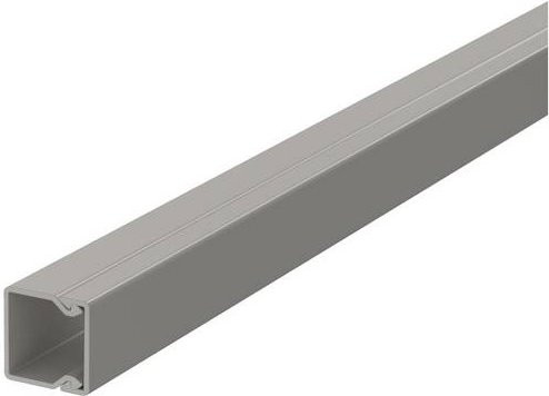 OBO Bettermann Kabelkanal aus Kunststoff in Stein-Grau, B/H/L: 15 x 15 x 2000 mm - Bild 1