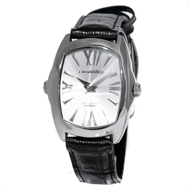 CHRONOTECH Armbanduhr, Quarz, Edelstahl, Schwarz, Damen - Bild 1