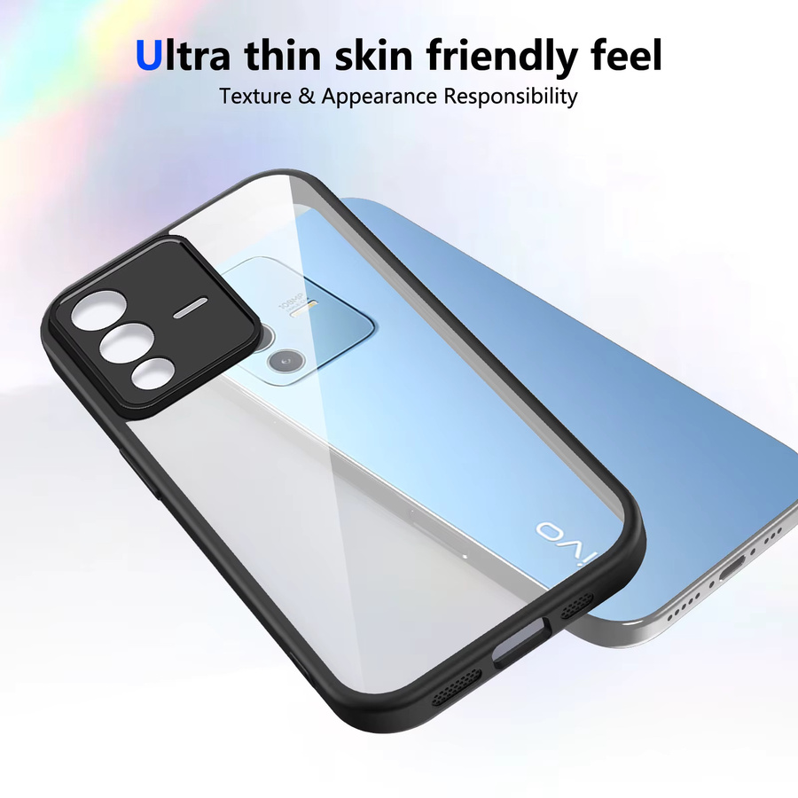 Transparente Silikon Handyhülle mit matter Rückseite für Vivo V23 und Vivo V23 5G - Bild 3