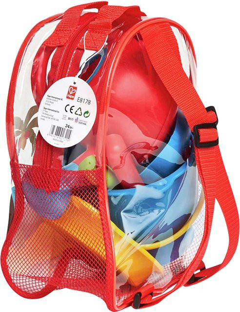 Hape Sandspielzeug Strandrucksack Grundausstattung, ab 2 Jahre - Bild 1