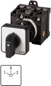 Eaton Wendeschalter 3pol. T3-3-8401/Z in Schwarz und Grau mit IP65 Schutzart - Bild 1