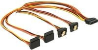 Delock SATA-Stromversorgungskabel 15-Pin auf 4x SATA, gewinkelt, multicolour - Bild 1