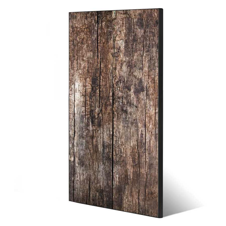 banjado Metall Magnettafel im Hochformat mit Motiv Altes Holz, Magnetwand in Braun, Höhe: 78 cm, Breite: 37 cm - Bild 1