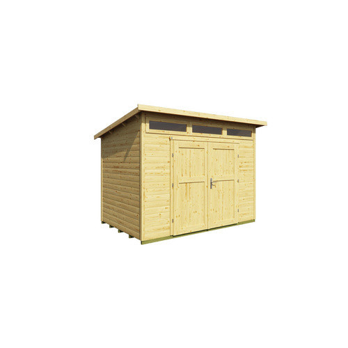 WEKA Gartenhaus 264 aus Massivholz mit Pultdach in Braun, B/H/T: 330 x 239 x 249 cm - Bild 3