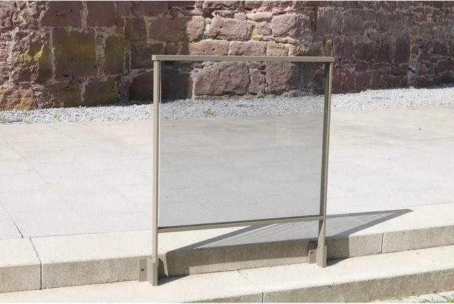 Dieda Geländer Linus Vario Aluminium zur seitlichen Montage in Taupe, Breite: 100 cm, Höhe: 100 cm - Bild 1