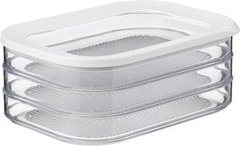 Mepal Aufschnittdose Modula 550/3, weiß, luftdicht und stapelbar - Bild 1