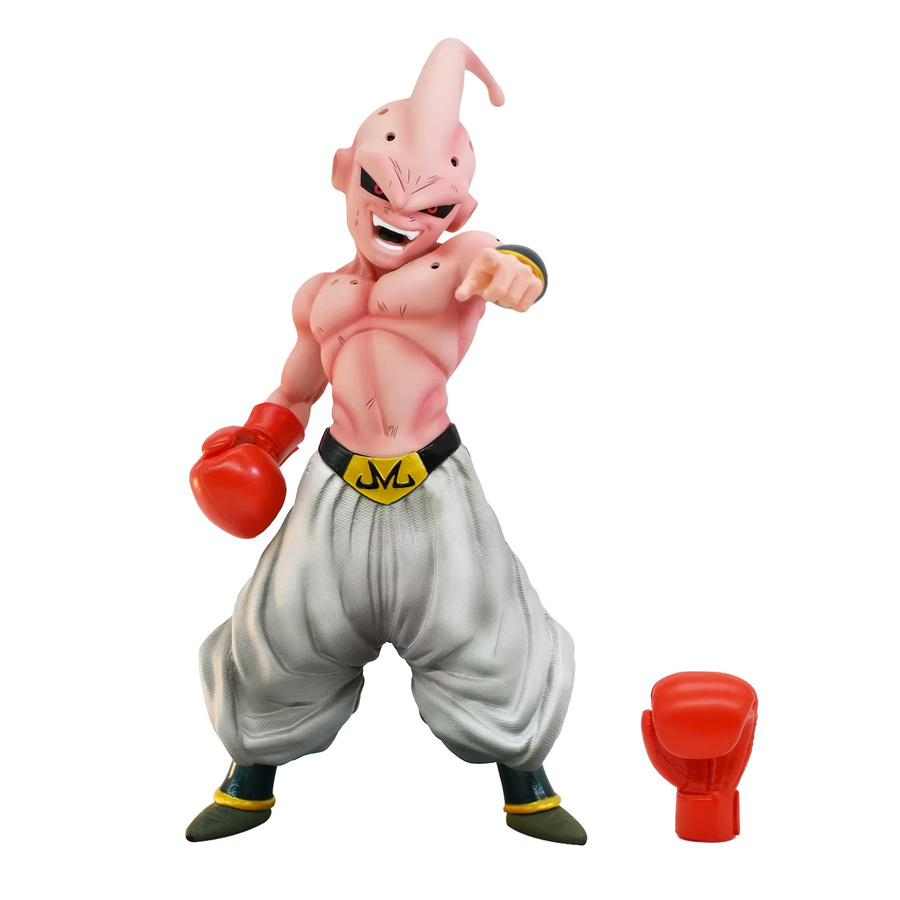 Bandai Dragon Ball Z Anime Figur Majin Buu als Boxender Actionfigur aus PVC in Pink, Höhe: 19 cm - Bild 2