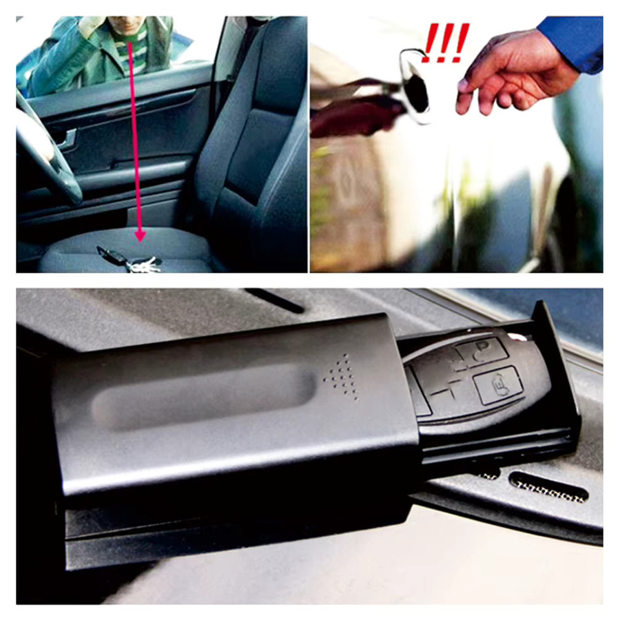 ALLOYSEED Magnetische Schlüsselbox in Schwarz zur sicheren Versteckung deines Autoschlüssels im Freien - Bild 2