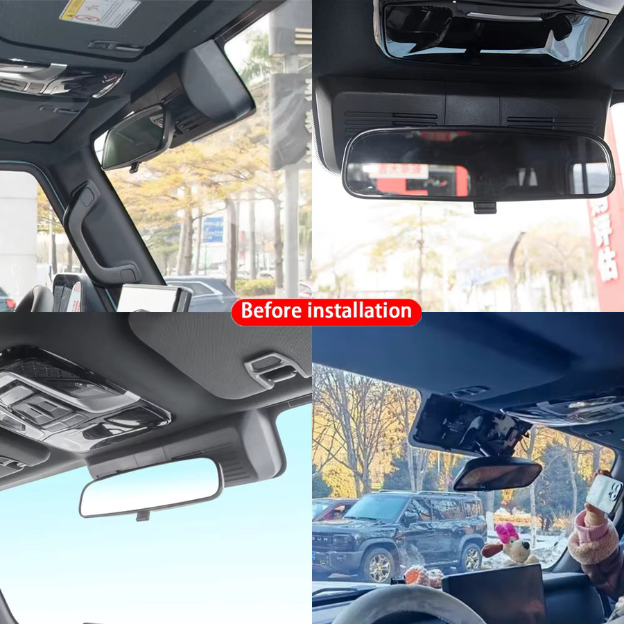 ZJCGO 4K Dashcam mit Front- und Heckkamera für BAW EMC 212 T01 T10 Explorer 01 2024 2025 2026, WLAN, Plug-and-Play, Schwarz - Bild 2