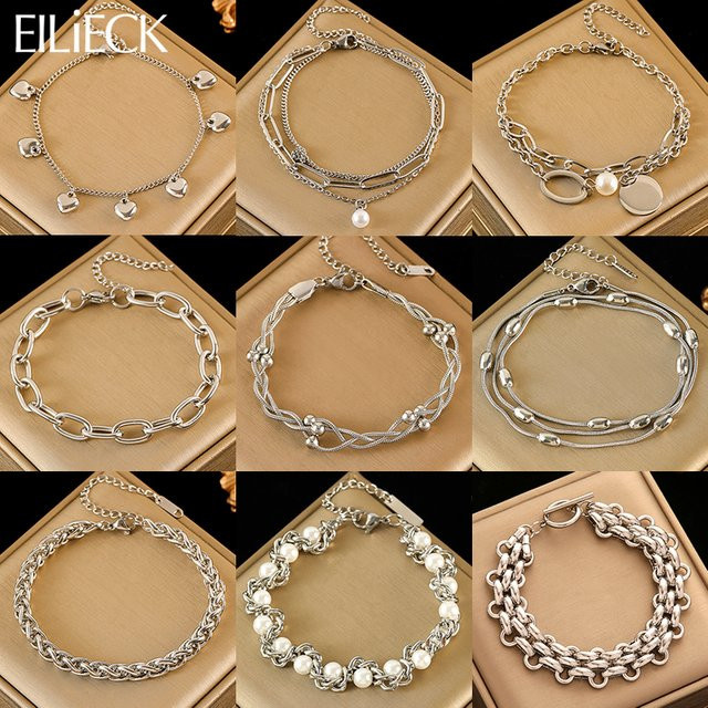 EILIECK Armreif Edelstahl, Silber, Damen - Bild 1