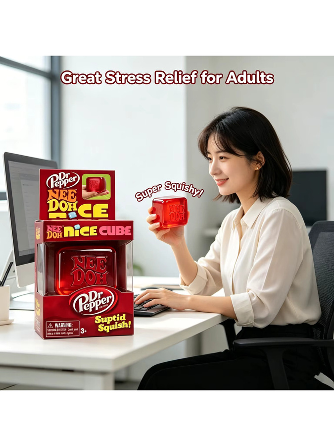NeeDOH Modell Weiches Squishy Spielzeug, Würfel, Sensorischer Stressabbau-Fidget-Tool - Bild 5