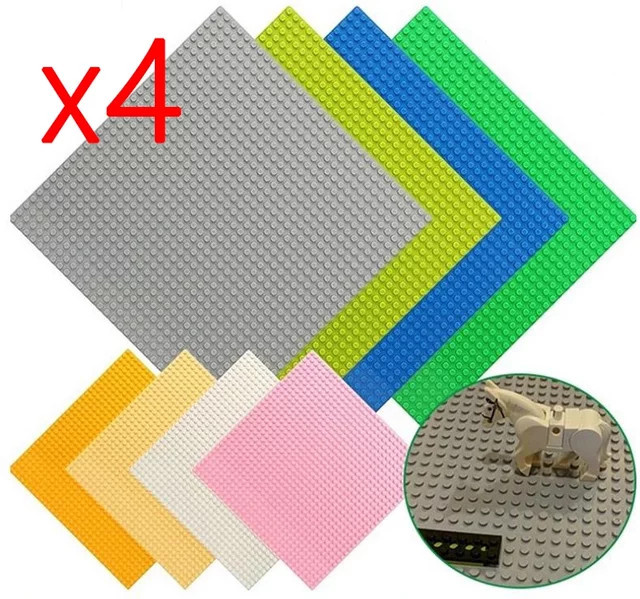 Haifeng Bausteine Grundplatte, 4-teiliges Set, Grün, Bunt / Mehrfarbig - Bild 1