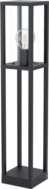 Eglo Stehleuchte CASCINETTA in Schwarz mit transparentem Glas und Aluminium - Bild 1