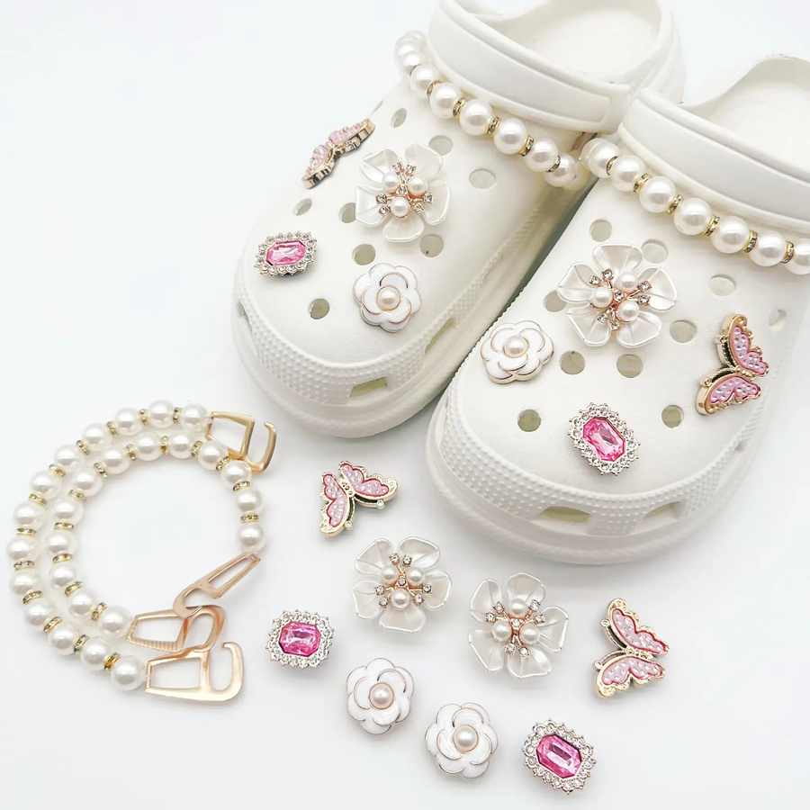SMATLELF Charms Set, Schmetterling, Perle, Blume, Mädchen - Bild 2