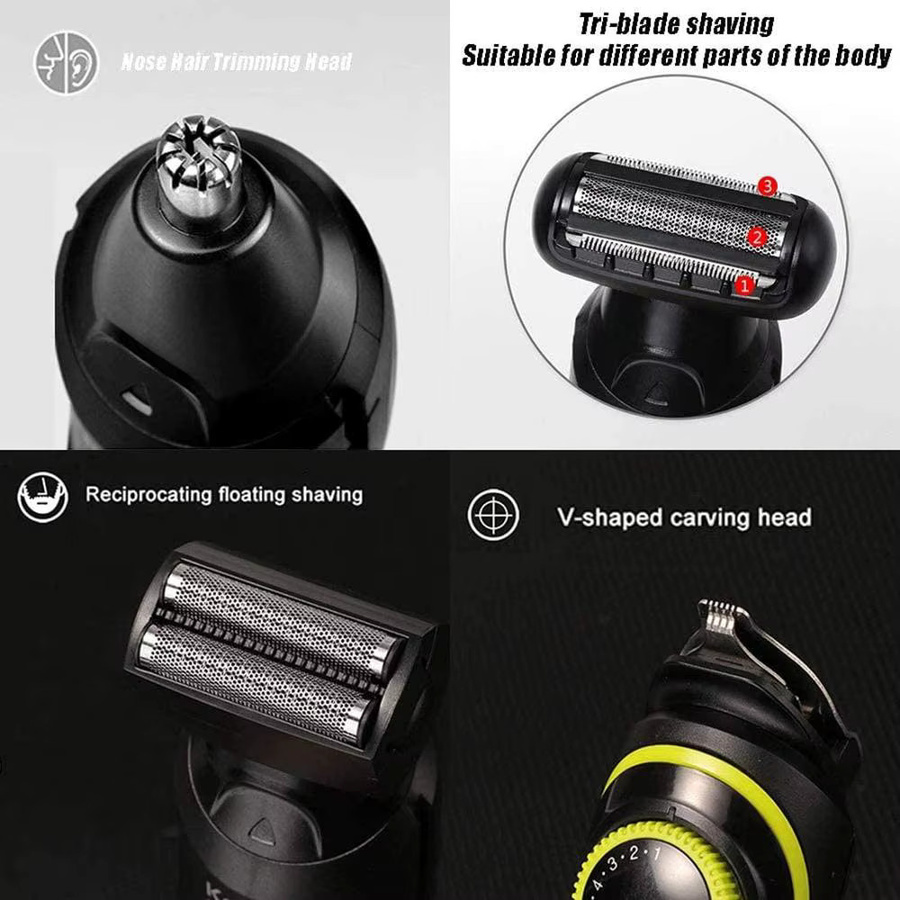 Kemei Elektrischer Herren-Trimmer KM-696, Schwarz - Bild 2