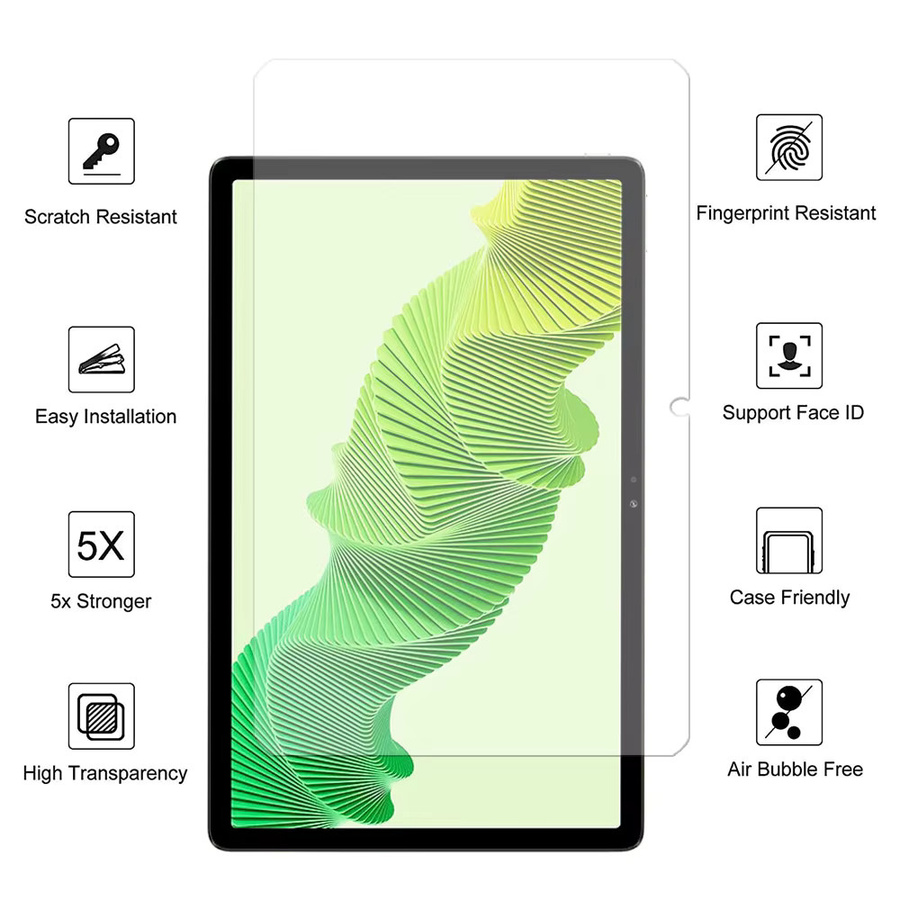 2 Stück Glas Displayschutzfolie für Realme Pad 10.4 Zoll Tablet, 9H Härte, transparent - Bild 3
