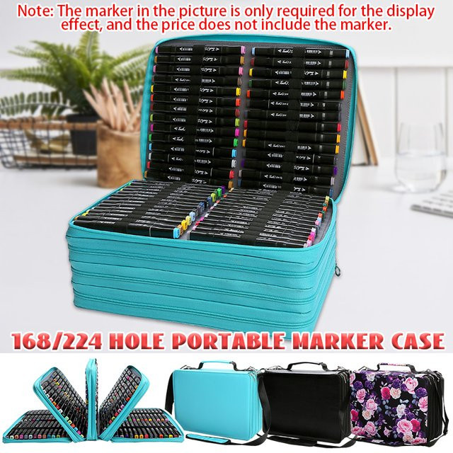 Buntes Filz-Etui mit hoher Kapazität als Organizer für Bleistifte und Marker in Mehrfarben - Bild 1