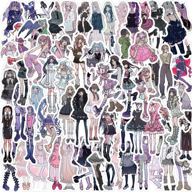 63 Stück Kawaii Y2K Domi Mädchen Aufkleber Set für Scrapbooking und Journal Dekoration in Multicolour von BulingBulingStickers Shop - Bild 1