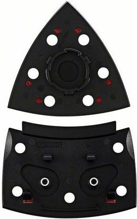 Bosch Schleifplatte für Multi-Sander, Schwarz, 2-teilig, Kletthaftung - Bild 1