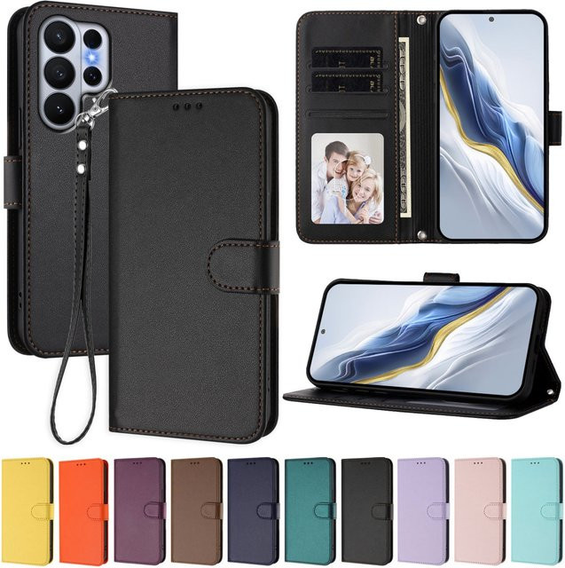 Luxus PU-Leder Flip-Handyhülle für Sony Xperia 1 V, 1 VI, 1 VII, 10 V, 10 VI, 10 VII als Brieftaschenhülle in Grün - Bild 1