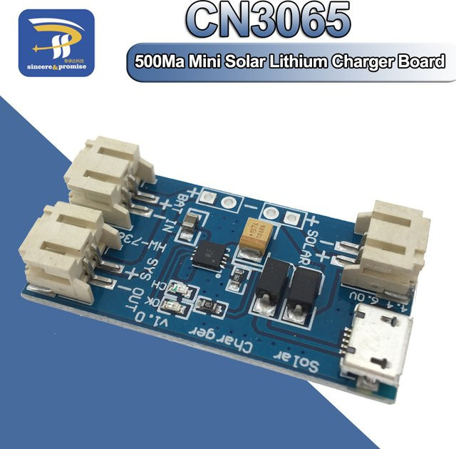 CN3065 Mini Solar Lithium-Batterie Ladegerät Modul mit Micro USB für Arduino DIY, Blau - Bild 1