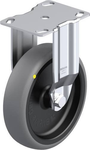 Blickle Bockrolle BKPA-TPA 126G-ELS in Schwarz und Grau mit 125 mm Rad-Durchmesser und 80 kg Tragfähigkeit - Bild 1