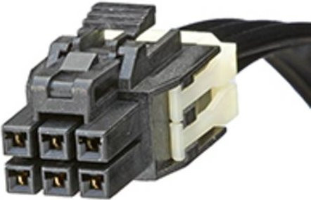 Molex Buchsengehäuse-Kabel in Schwarz mit 6 Polen (451300610) - Bild 1