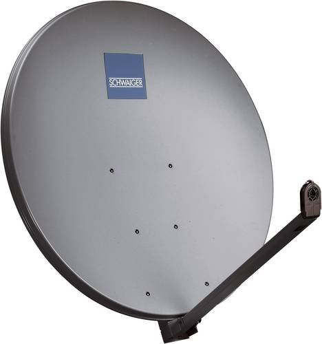 Schwaiger SPI1000.1 SAT Antenne in Grau aus Aluminium, H x B x T: 110 x 100 x 18 cm - Bild 1