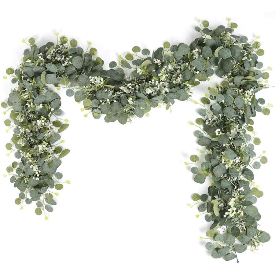 Künstliche Grüne Laubrebe für Dekorationen im Garten, bei Hochzeiten oder als Weihnachtsbaumzubehör - Bild 3