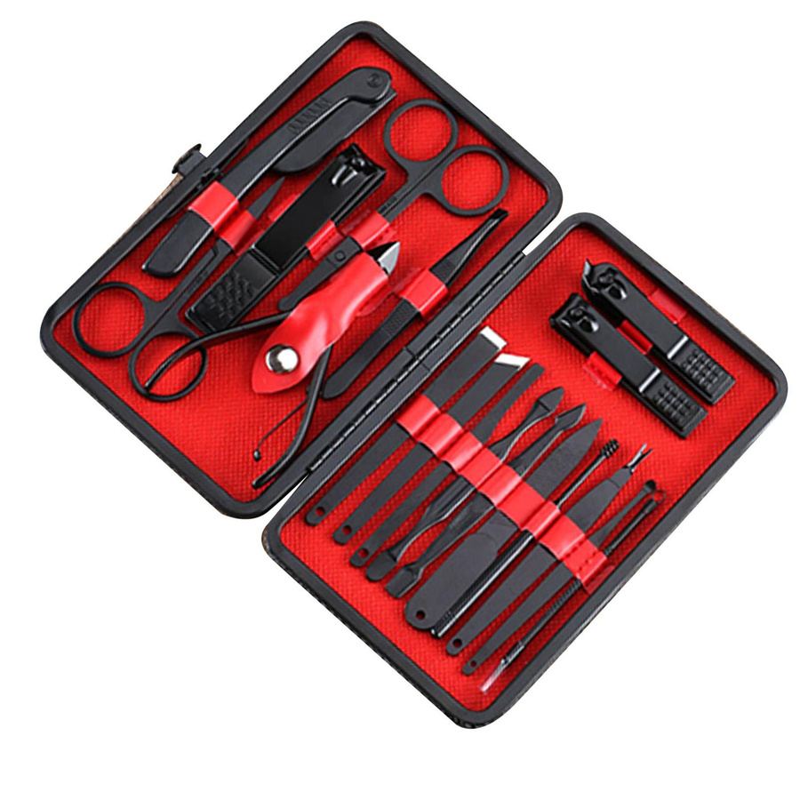 18-teiliges Nagelknipser-Set, Schwarz - Bild 4
