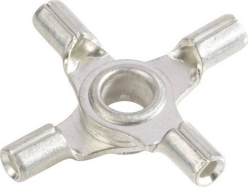Vogt Verbindungstechnik 3509a4 Quetschverteiler aus Metall in Silber mit max. 1mm² Querschnitt und 4mm Loch-Ø - Bild 1