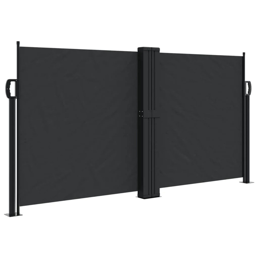 Furnicato Seitenmarkise ausziehbar Schwarz B/H: 120 x 1200 cm - Bild 2