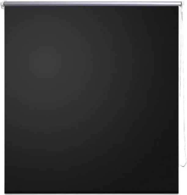 vidaXL Verdunkelungsrollo Schwarz mit Wärmedämmung, B/H: 60 x 120 cm - Bild 1