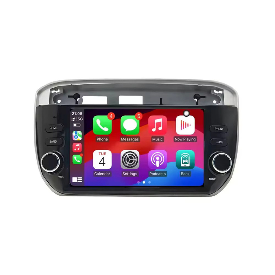 CUCU-NAVI Android 16 Autoradio mit 7 Zoll Touchscreen für Fiat Linea Punto Evo 2012-2015 inklusive Carplay, Bluetooth und GPS in Schwarz - Bild 3