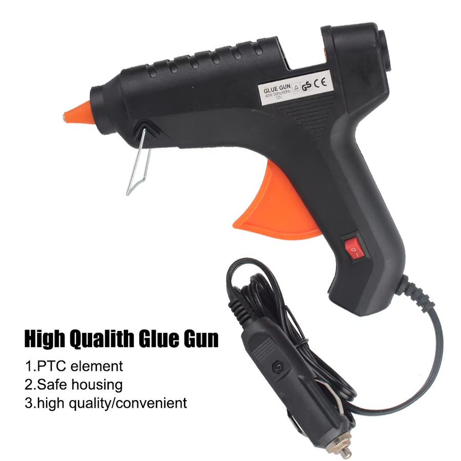Auto Dellen Reparatur Set mit Heißklebepistole und 5 Klebesticks 11mm, 12V 40W Anschluss über Zigarettenanzünder, Schwarz - Bild 5