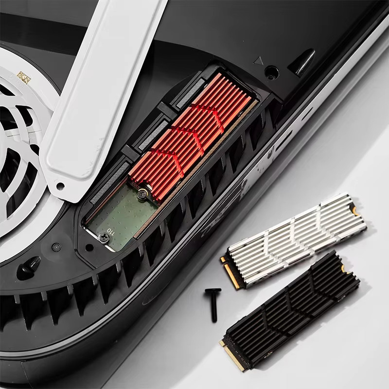CX FUTRUE M.2 NVMe SSD-Kühler Radiator aus Aluminiumlegierung in Silber und Rot - Bild 4