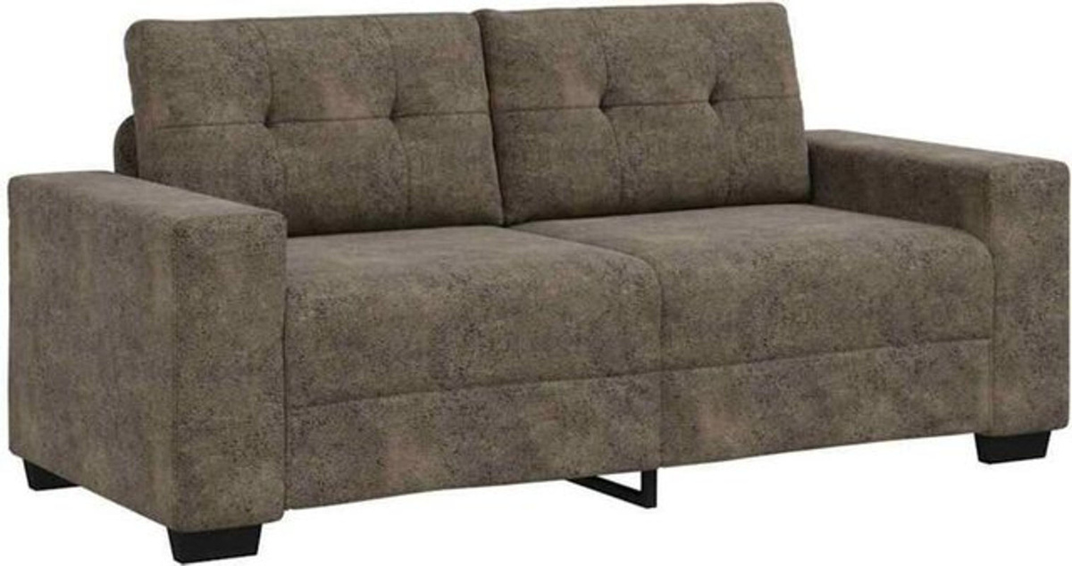 Modernes 2-Sitzer-Sofa von vidaxl aus Kunstleder mit Holzgestell in Anthrazit - Bild 1