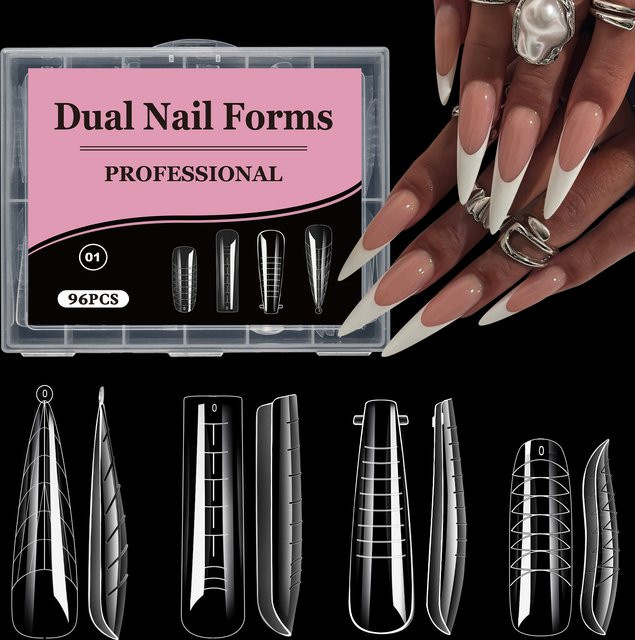 Misscheering Stiletto Sarg Dual Formen, 96 Stück, Nagelverlängerung - Bild 1