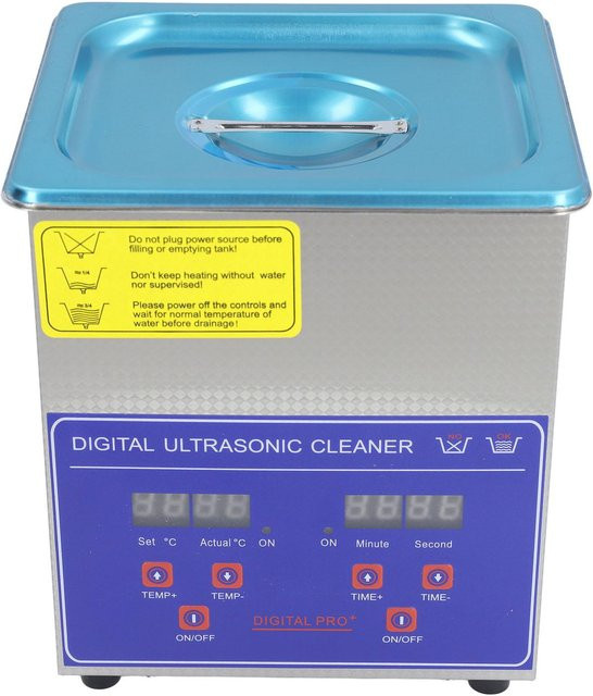 Aimo Ultraschallreiniger aus Edelstahl in Silber mit 2l Volumen und einstellbarer Temperatur für Schmuck und Elektronik - Bild 1