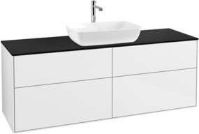 V&B Waschtischunterschrank Finion in Weiß lackiert, B/T/H: 160 x 50,1 x 50,1 cm - Bild 1
