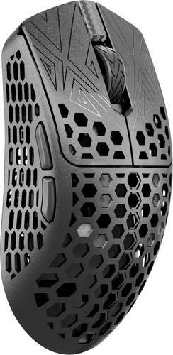 Vancer X Arbiter Studio Akitsu Carbon Fiber Gaming Maus, kabellos, Schwarz, 7 Tasten - Bild 1