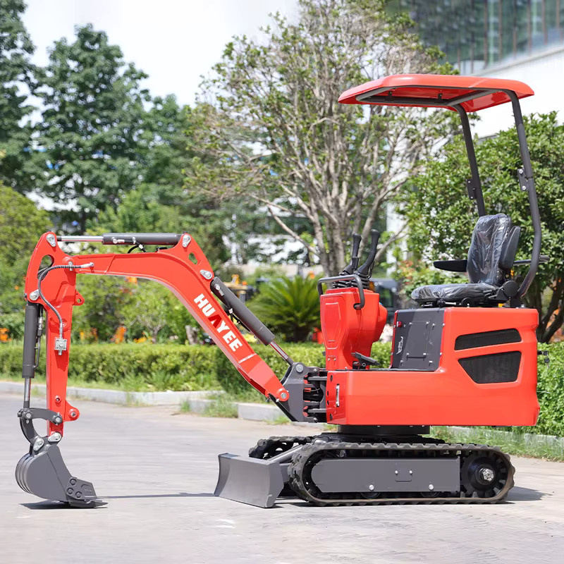 Huayee Kettenbagger Minibagger 1 Tonne in Rot - Bild 5